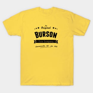 Burson Tire Company - Retro Black Logo T-Shirt